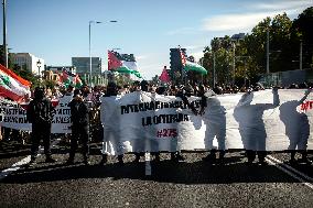 General Strike In Barcelona, In Solidarity With Palestine.