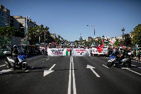 General Strike In Barcelona, In Solidarity With Palestine.