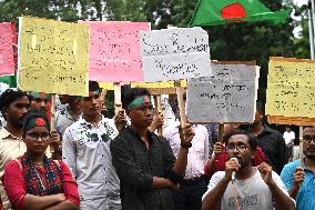 Protest Against Attacks On Minority Community In Bangladesh