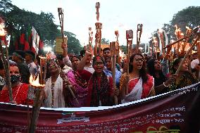 Protest Against Attacks On Minority Community In Bangladesh