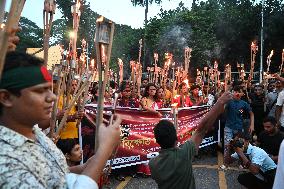 Protest Against Attacks On Minority Community In Bangladesh