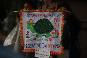 Protest For Demand Justice To Ayotzinapa Victims After 10 Years