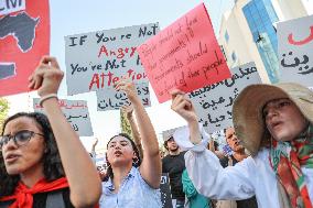 Protest As Parliament Debates Electoral Law Amendment In Tunis