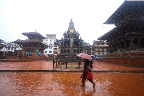 Heavy Monsoon Rain Impacts Daily Life Of Nepal