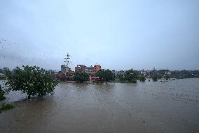 Heavy Monsoon Rain Impacts Daily Life Of Nepal