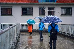 Heavy Rainfall In Kathmandu, Nepal.