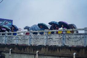 Heavy Rainfall In Kathmandu, Nepal.