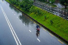 Heavy Rainfall In Kathmandu, Nepal.