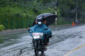 Heavy Monsoon Rain Impacts Daily Life Of Nepal