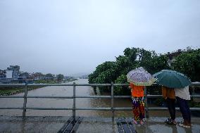 Heavy Monsoon Rain Impacts Daily Life Of Nepal