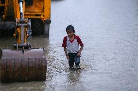 Heavy Monsoon Rain Impacts Daily Life Of Nepal