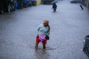 Heavy Monsoon Rain Impacts Daily Life Of Nepal