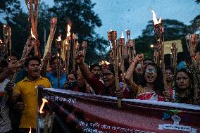 Protest Of Hindu Community In Dhaka