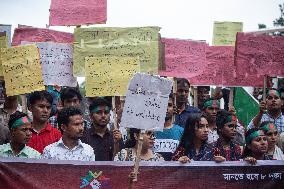 Protest Of Hindu Community In Dhaka