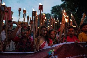 Protest Of Hindu Community In Dhaka