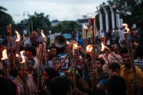 Protest Of Hindu Community In Dhaka