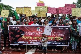 Protest Of Hindu Community In Dhaka