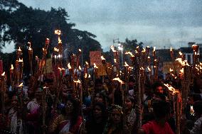 Protest Of Hindu Community In Dhaka