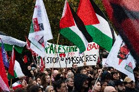 Rally In Solidarity With Lebanon And Palestine In Paris