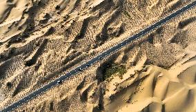 Desert Highway in Xinjiang