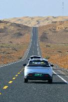 Desert Highway in Xinjiang