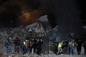 Israel Launches Massive Airstrike - Beirut