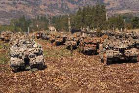 Israel Deploys Tanks Near Lebanon