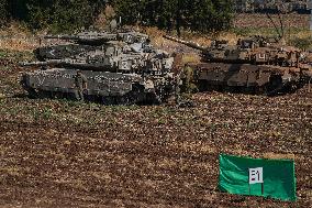 Israel Deploys Tanks Near Lebanon