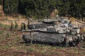 Israel Deploys Tanks Near Lebanon