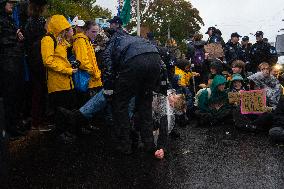 Environmental Protest For Climate Action In Helsinki, Finland