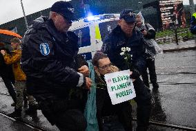 Environmental Protest For Climate Action In Helsinki, Finland