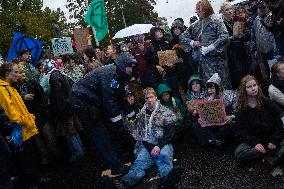 Environmental Protest For Climate Action In Helsinki, Finland