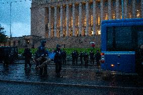 Environmental Protest For Climate Action In Helsinki, Finland