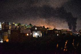 Israeli Army Carries Out Heavy Airstrike On Beirut's Southern