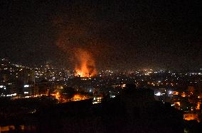 Israeli Army Carries Out Heavy Airstrike On Beirut's Southern