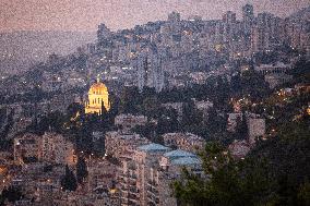 Sun Rises Over Haifa Following Israeli Attacks On Beirut