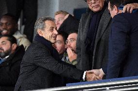 Celebrities attend the Ligue 1 PSG vs RENNES - Paris