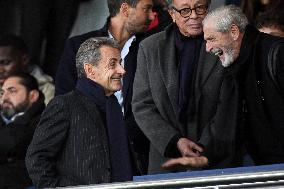 Celebrities attend the Ligue 1 PSG vs RENNES - Paris