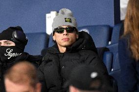 Celebrities attend the Ligue 1 PSG vs RENNES - Paris