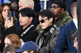 Celebrities attend the Ligue 1 PSG vs RENNES - Paris