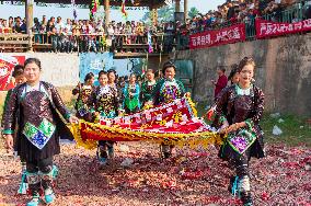 Bullfight in Congjiang