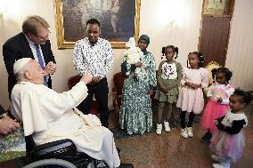 Pope Francis Meets Families of Migrants - Brussels