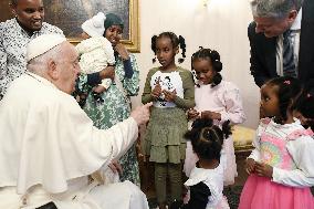 Pope Francis Meets Families of Migrants - Brussels