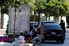 Displaced people from the southern suburbs of Beirut