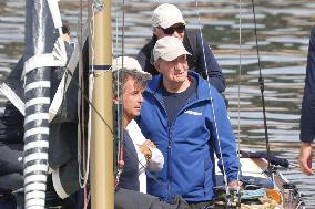 King Juan Carlos On Bribon Sailing Boat - Spain