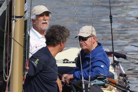 King Juan Carlos On Bribon Sailing Boat - Spain