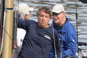 King Juan Carlos On Bribon Sailing Boat - Spain