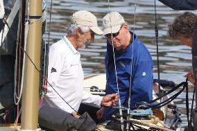 King Juan Carlos On Bribon Sailing Boat - Spain