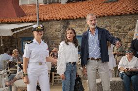 King Felipe And Queen Letizia Visit Princess Leonor - Spain