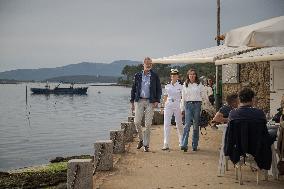 King Felipe And Queen Letizia Visit Princess Leonor - Spain